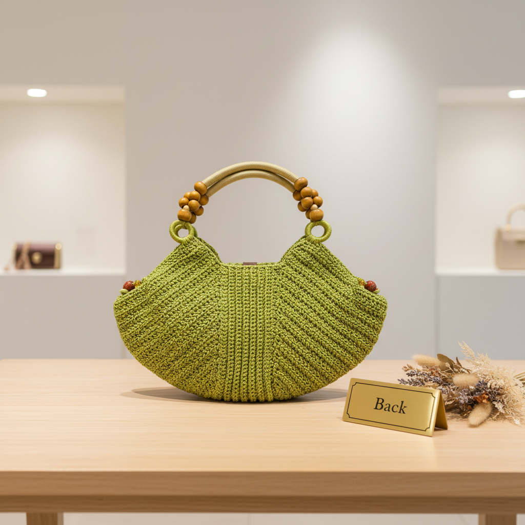 Beaded Tote Bag - Back