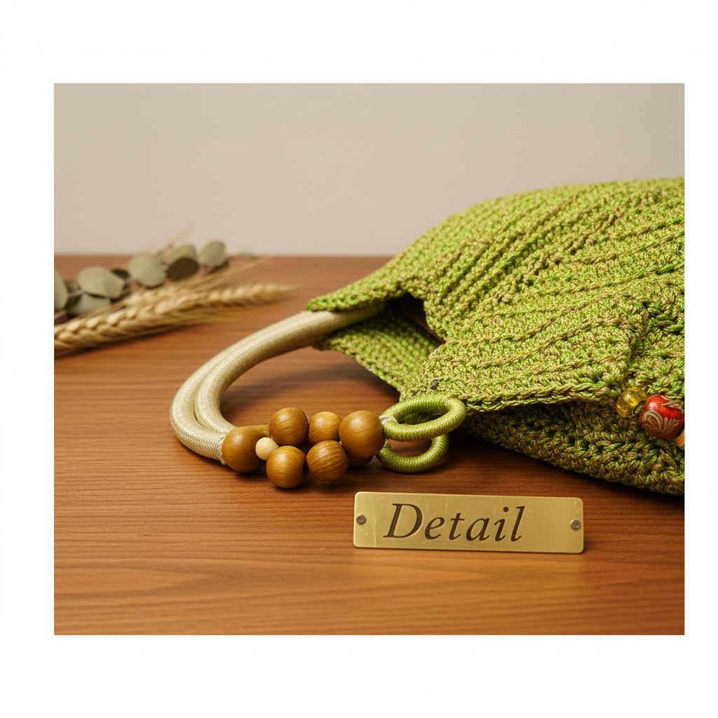 Beaded Tote Bag - Bead Detail