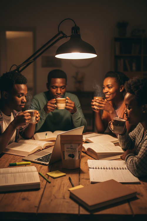 Brain-Boost - Group of Students Studying at Night