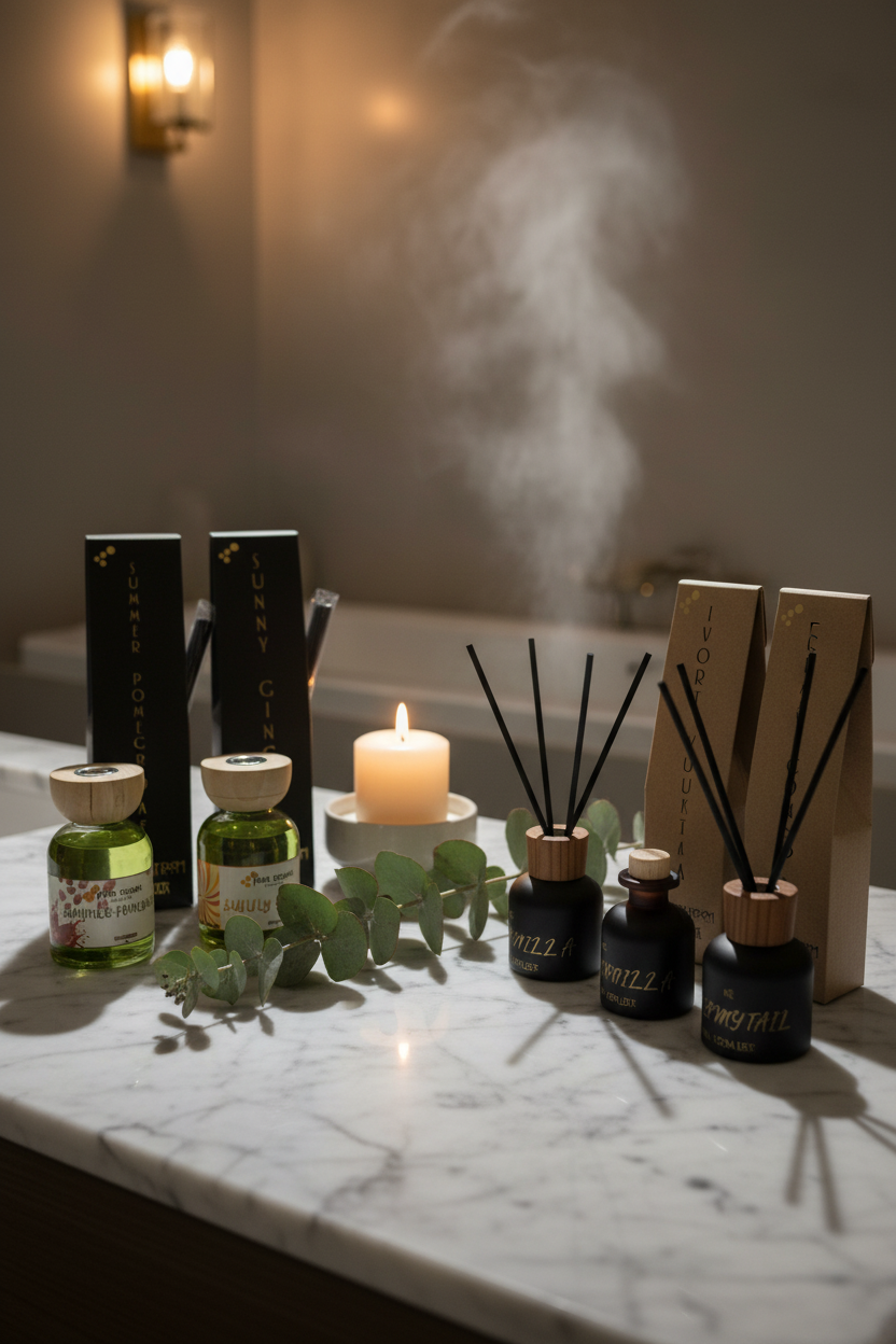 Diffuser - Bathroom Scene with your products