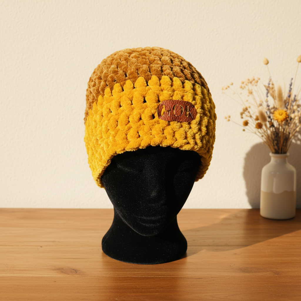 Velvet Daisy Snug Fit - Caramel & Mustard - Boutique