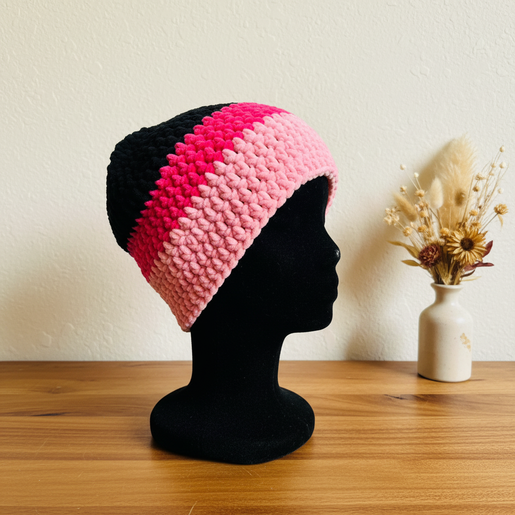 Velvet Daisy Snug Fit - Black, Hot Pink & Rose - Boutique